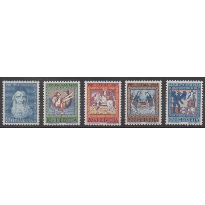 Buy this set of stamps of Swiss of the year 1965 (Nb 747/751).
