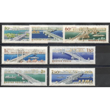 Hongrie - 1964- No 1683/1689 - Ponts