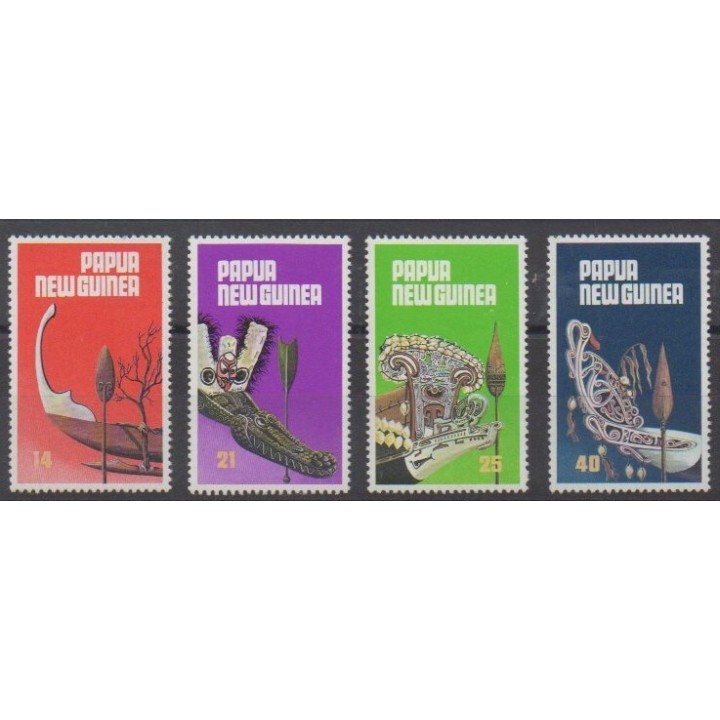 Acheter cette série de timbres de Papouasie-Nouvelle-Guinée de l'année 1979 (No 363/366).