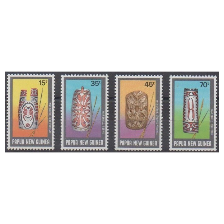 Acheter cette série de timbres de Papouasie-Nouvelle-Guinée de l'année 1987 (No 543/546).