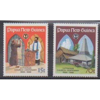 Buy this set of stamps of Papua New Guinea of the year 1986 (Nb 524/525).