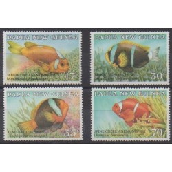 Papua New Guinea - 1987 - Nb 534/537 - Sea life