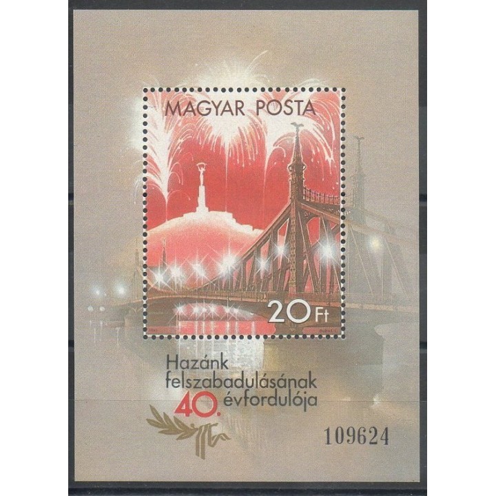 Timbres - Thème ponts - Hongrie - 1985- No BF 179