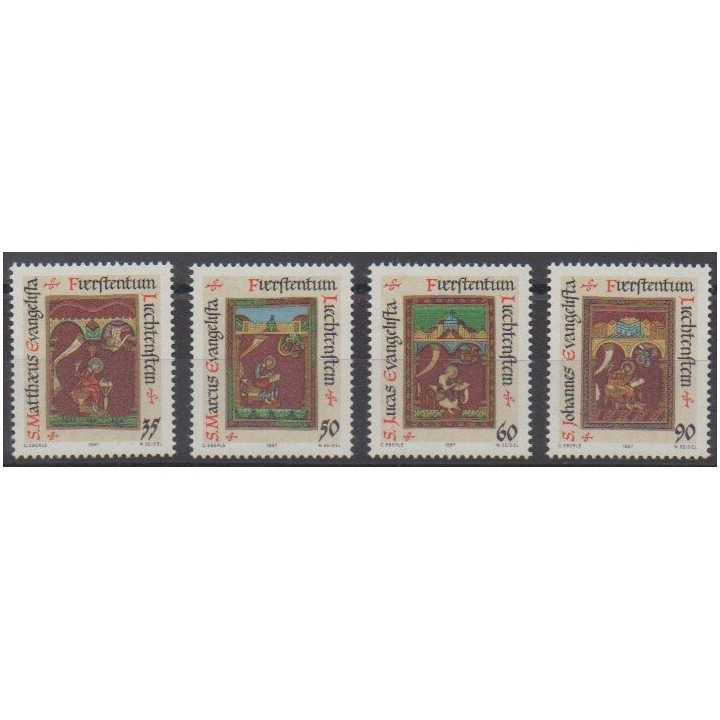Buy this set of stamps of Liechtenstein of the year 1987 (Nb 871/874).