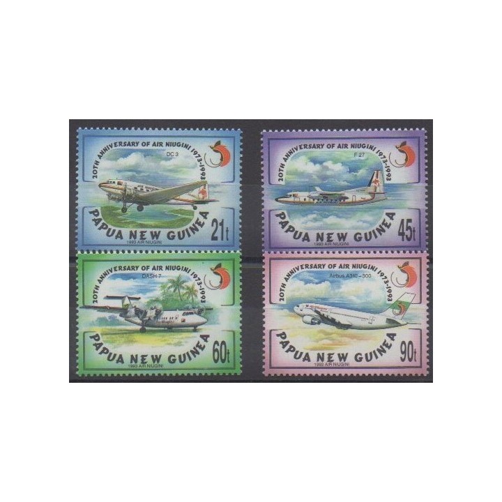 Acheter cette série de timbres de Papouasie-Nouvelle-Guinée de l'année 1993 (No 690/693).