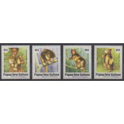 Papouasie-Nouvelle-Guinée - 1994 - No 694/697 - Mammifères - Espèces menacées - WWF