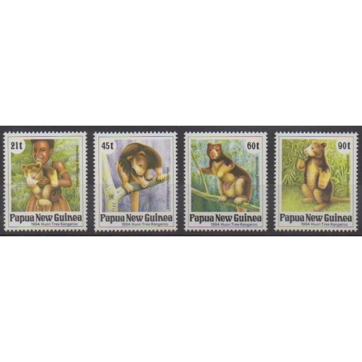 Acheter cette série de timbres de Papouasie-Nouvelle-Guinée de l'année 1994 (No 694/697).