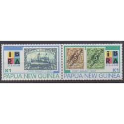 Papua New Guinea - 1999 - Nb 821/822 - Stamps on stamps