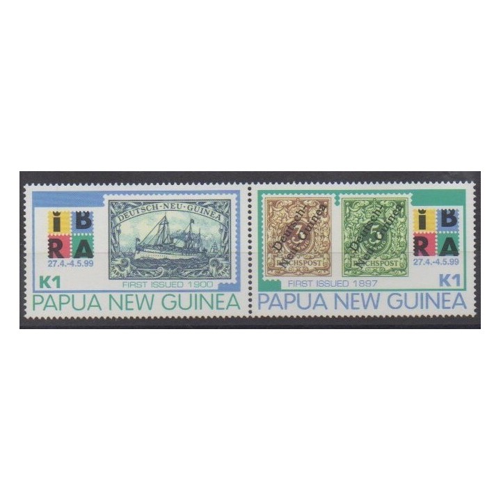 Acheter cette série de timbres de Papouasie-Nouvelle-Guinée de l'année 1999 (No 821/822).