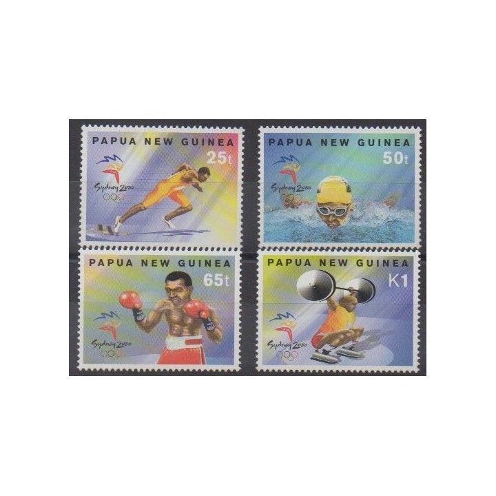 Acheter cette série de timbres de Papouasie-Nouvelle-Guinée de l'année 2000 (No 835/838).