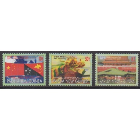 Papua New Guinea - 2001 - Nb 851/853 - Various Historics Themes