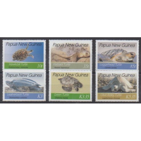 Papua New Guinea - 2007 - Nb 1133/1138 - Reptils