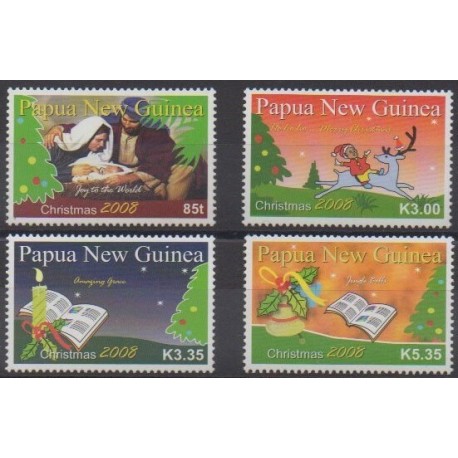 Papouasie-Nouvelle-Guinée - 2008 - No 1251/1254 - Noël