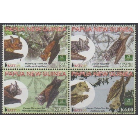 Papouasie-Nouvelle-Guinée - 2009 - No 1307/1310 - Mammifères