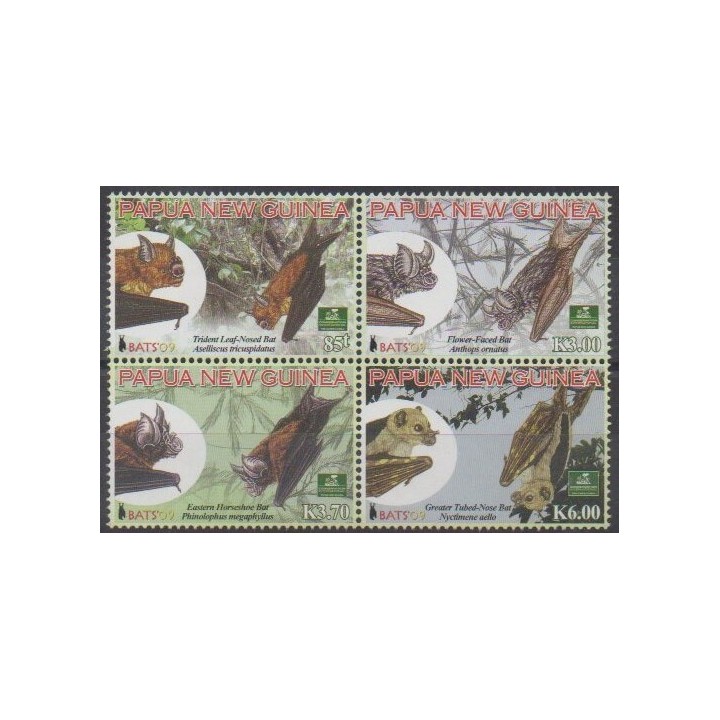 Acheter cette série de timbres de Papouasie-Nouvelle-Guinée de l'année 2009 (No 1307/1310).