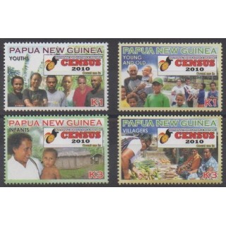 Acheter cette série de timbres de Papouasie-Nouvelle-Guinée de l'année 2010 (No 1359/1362).