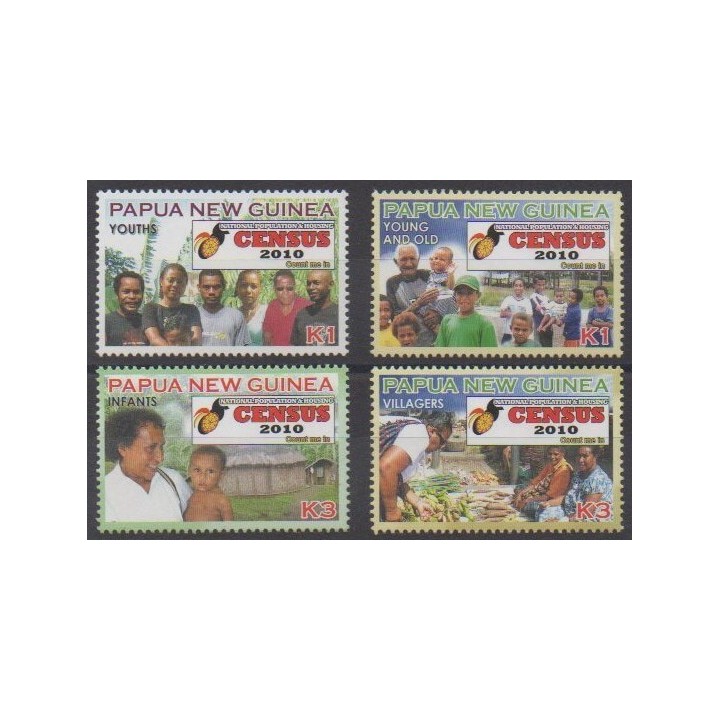 Acheter cette série de timbres de Papouasie-Nouvelle-Guinée de l'année 2010 (No 1359/1362).