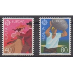 Suisse - 1981 - No 1126/1127 - Folklore - Europa