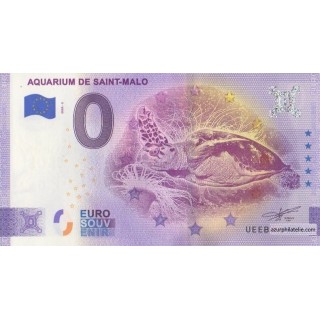 Billet souvenir touristique - 2020-3 - Aquarium de Saint-Malo - (Ille-et-Vilaine)