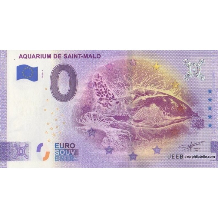 Euro banknote memory - 2020 - Aquarium de Saint-Malo - (Ille-et-Vilaine)