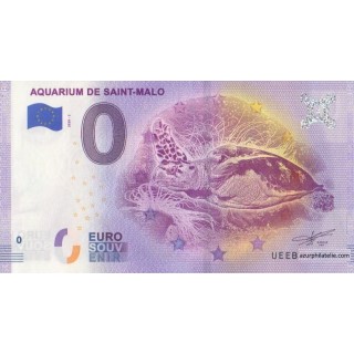 Billet souvenir touristique - 2020-3 - Aquarium de Saint-Malo - (Ille-et-Vilaine)
