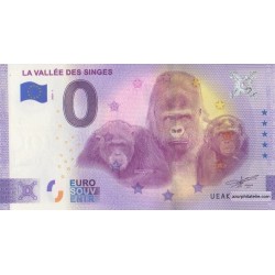 Euro banknote memory - 86 - La Vallée des Singes - 2020-1 - Anniversary