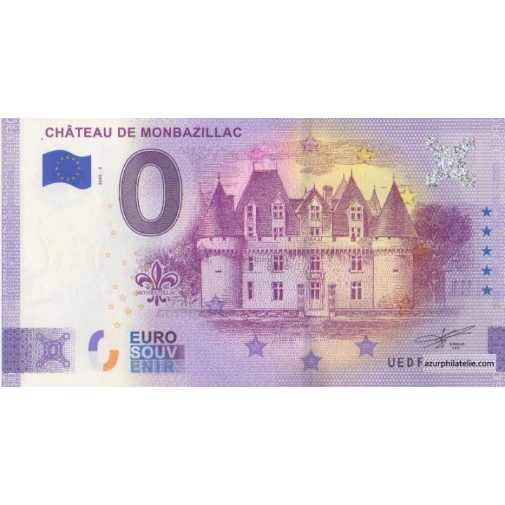 Billet souvenir touristique - 2020-3 - Château de Monbazillac - (Dordogne)
