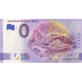 Billet souvenir touristique - 2020-3 - Aquarium de Saint-Malo - (Ille-et-Vilaine)