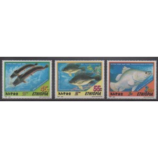 Buy this set of stamps of Ethiopia of the year 2001 (Nb 1518/1520).
