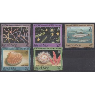 Acheter cette série de timbres de l'île de Man  de l'année 1992 (No 541/545).