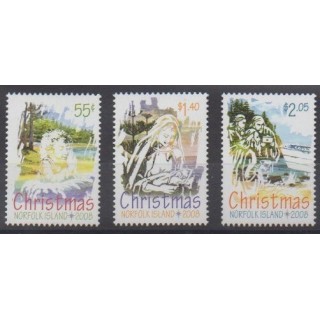 Acheter cette série de timbres de l'île de Norfolk de l'année 2008 (No 978/980).