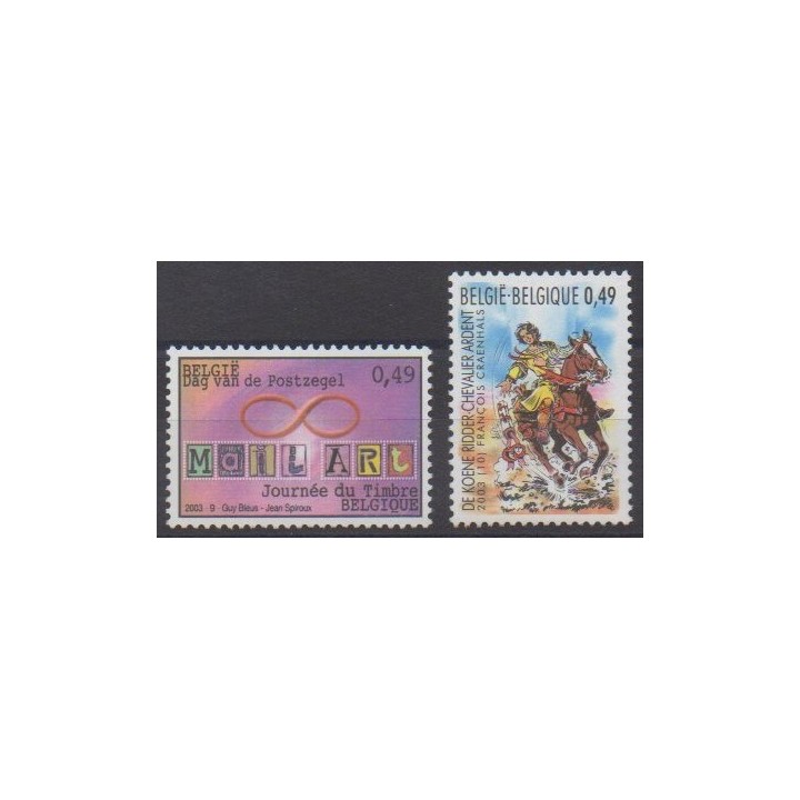 Buy this set of stamps of Belgium of the year 2003 (Nb 3165/3166).