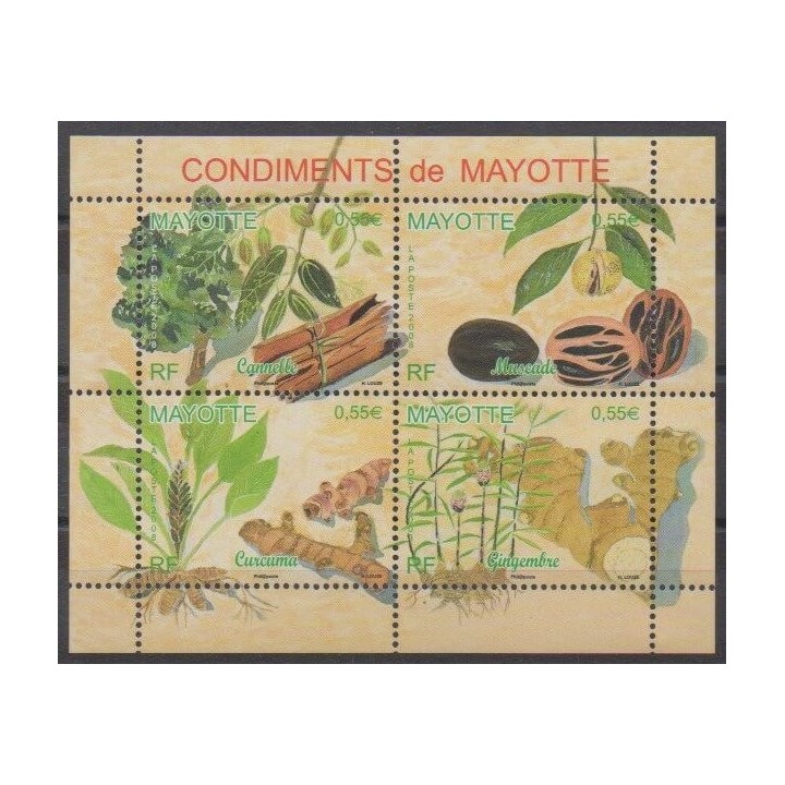 Buy this set of stamps of Mayotte of the year 2008 (Nb 210/213).