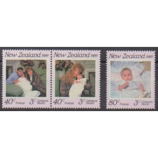 Acheter cette série de timbres de Nouvelle-Zélande de l'année 1989 (No 1038/1040).