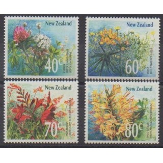 Acheter cette série de timbres de Nouvelle-Zélande de l'année 1989 (No 1019/1022).
