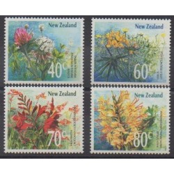 New Zealand - 1989 - Nb 1019/1022 - Flowers