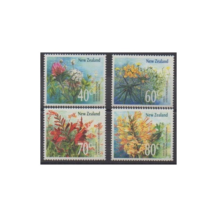 Acheter cette série de timbres de Nouvelle-Zélande de l'année 1989 (No 1019/1022).