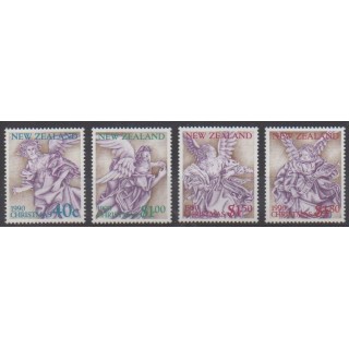 Acheter cette série de timbres de Nouvelle-Zélande de l'année 1990 (No 1084/1087).