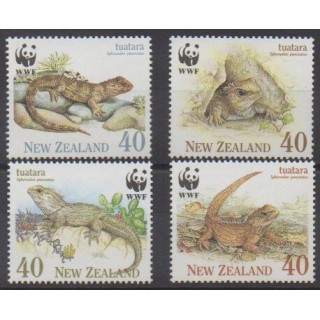 Acheter cette série de timbres de Nouvelle-Zélande de l'année 1991 (No 1104/1107).