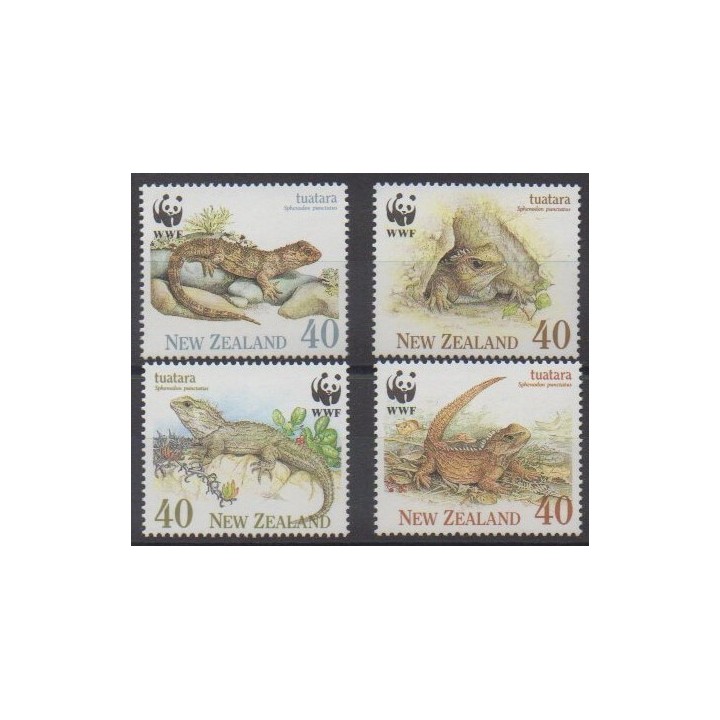 Acheter cette série de timbres de Nouvelle-Zélande de l'année 1991 (No 1104/1107).
