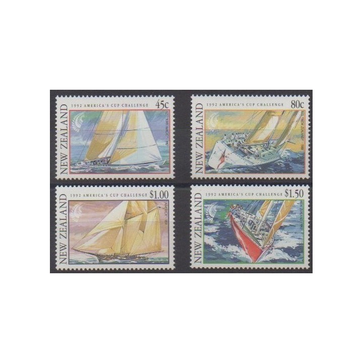 Acheter cette série de timbres de Nouvelle-Zélande de l'année 1992 (No 1155/1158).