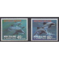 Nouvelle-Zélande - 1991 - No 1139/1140 - Vie marine - Mammifères