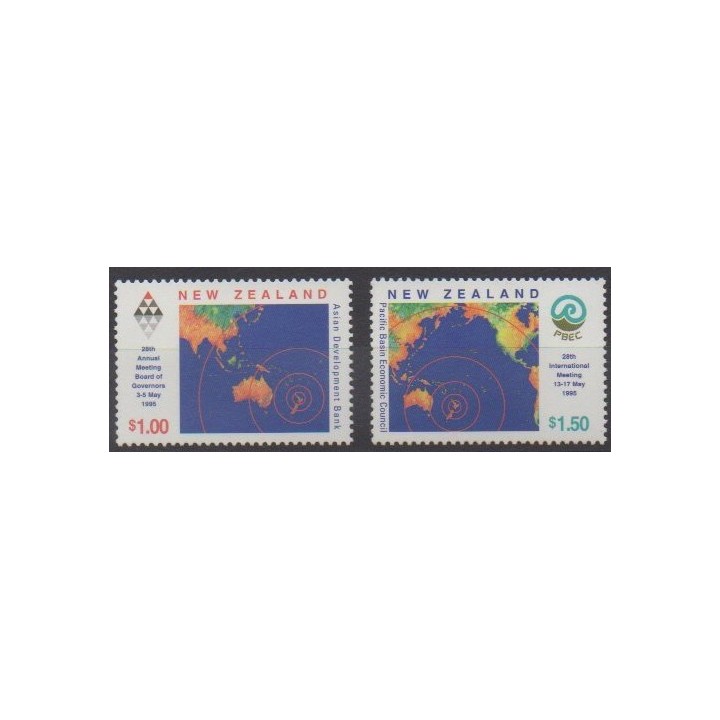 Buy this set of stamps of New Zealand of the year 1995 (Nb 1362/1363).