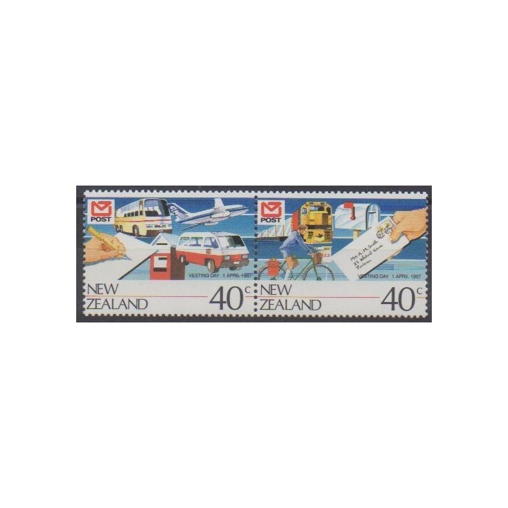 Buy this set of stamps of New Zealand of the year 1987 (Nb 954/955).