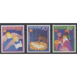 Acheter cette série de timbres de Nouvelle-Zélande de l'année 1987 (No 967/969).