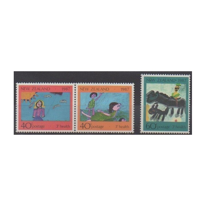 Acheter cette série de timbres de Nouvelle-Zélande de l'année 1987 (No 964/966).