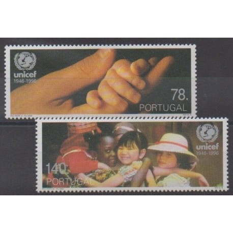 Portugal - 1996 - Nb 2092/2093 - Childhood