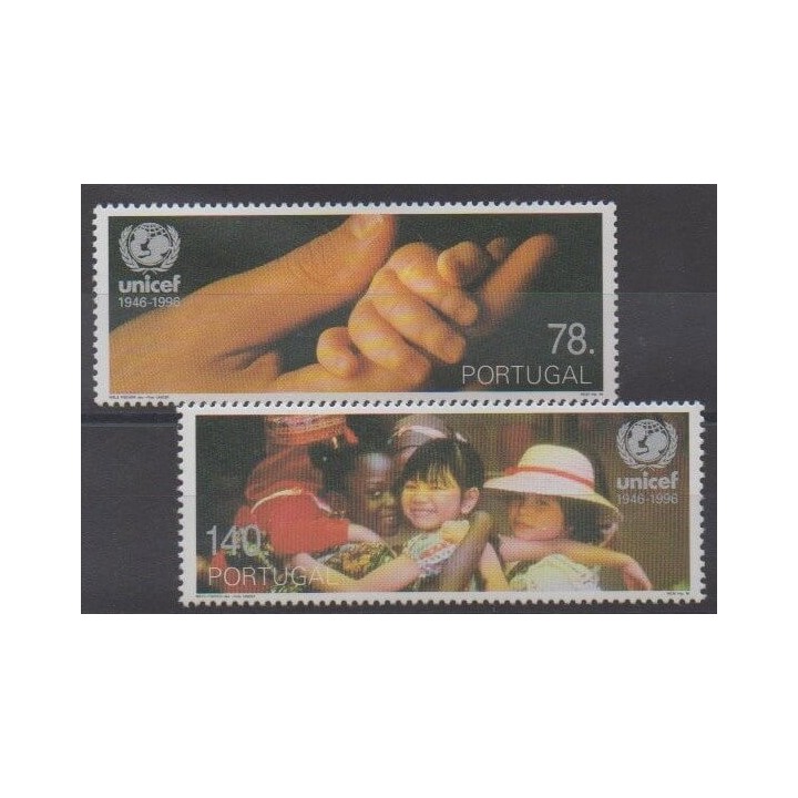 Buy this set of stamps of Portugal of the year 1996 (Nb 2092/2093).