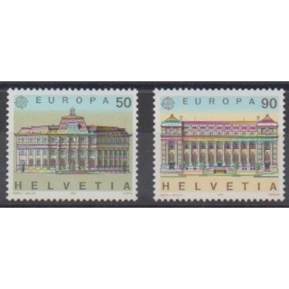 Acheter cette série de timbres de Suisse de l'année 1990 (No 1347/1348).