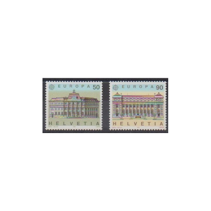 Buy this set of stamps of Swiss of the year 1990 (Nb 1347/1348).